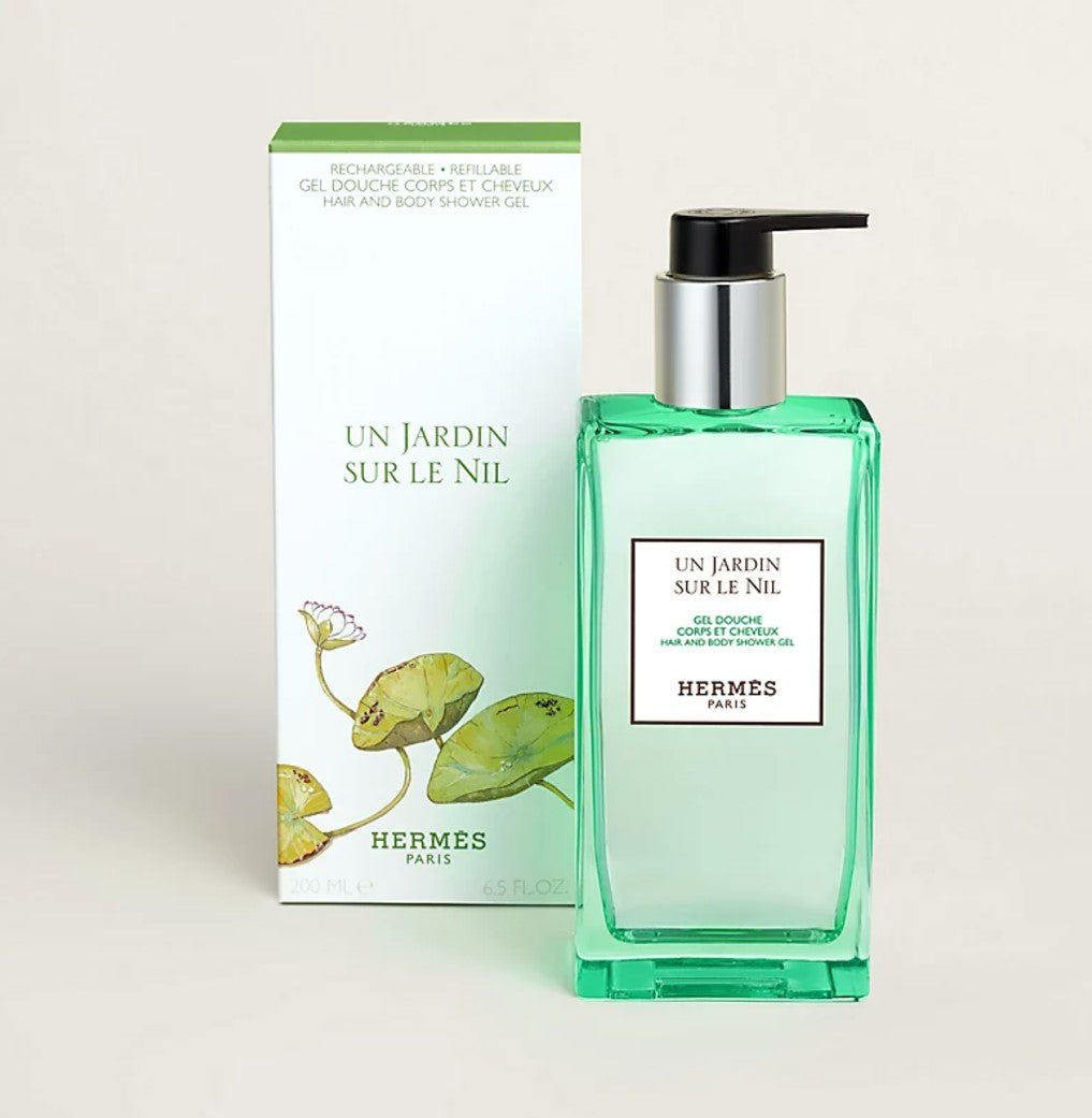 Hermes Le Jardin de Monsieur Li/ Un Jardin Sur le Nil Hair and body shower gel 200ml/ Hermes Un Jardin sur la Lagune Moisturizing body lotion 200ml