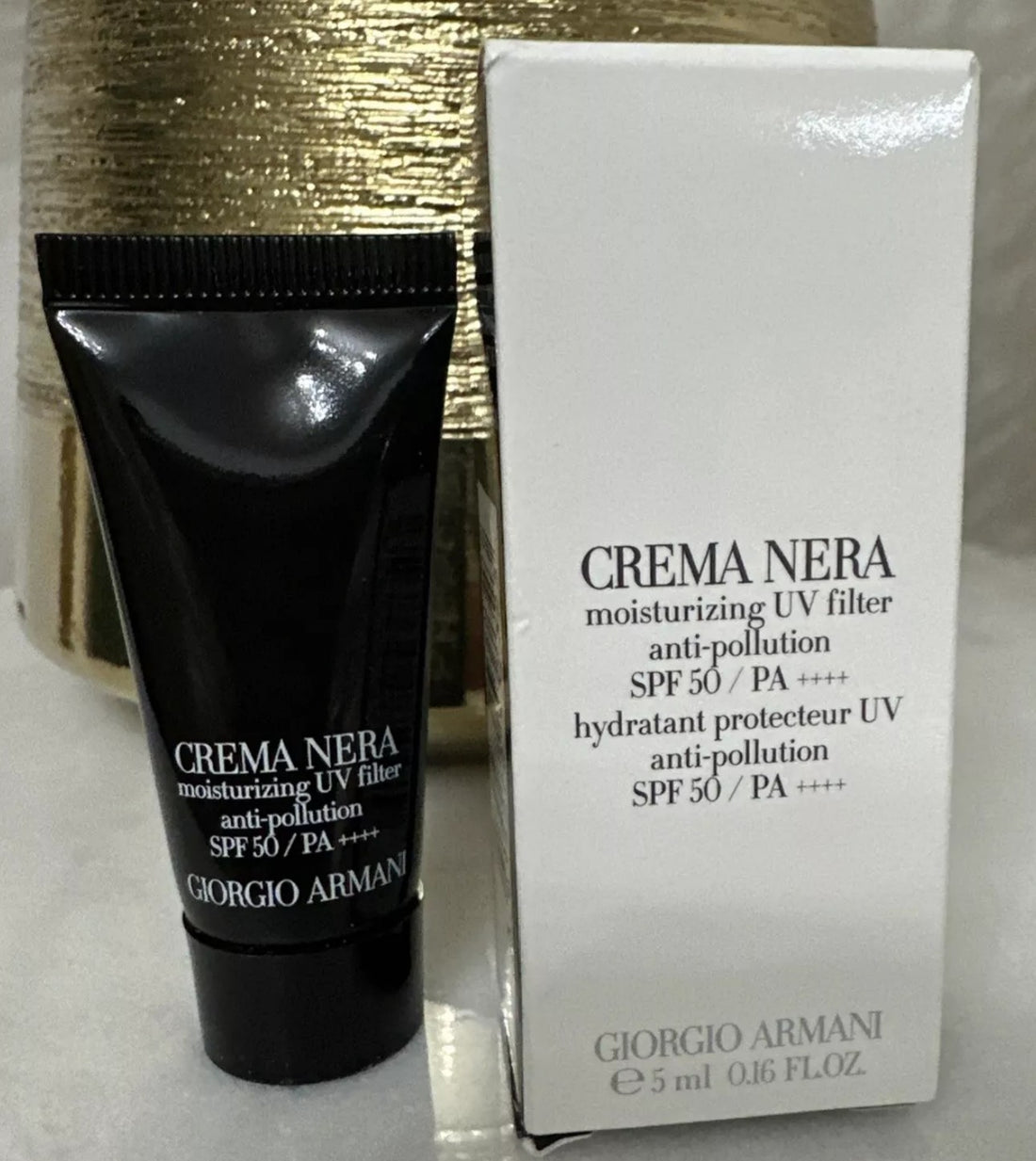 GIORGIO ARMANI Crema Nera Moisturizing Uv Filter Anti-Pollution SPF50+ / PA ++++ 5ml x 3