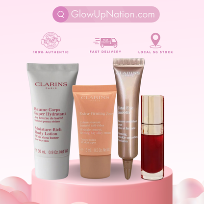 Clarins Travel Set 30ml+15ml+7ml+1.4ml