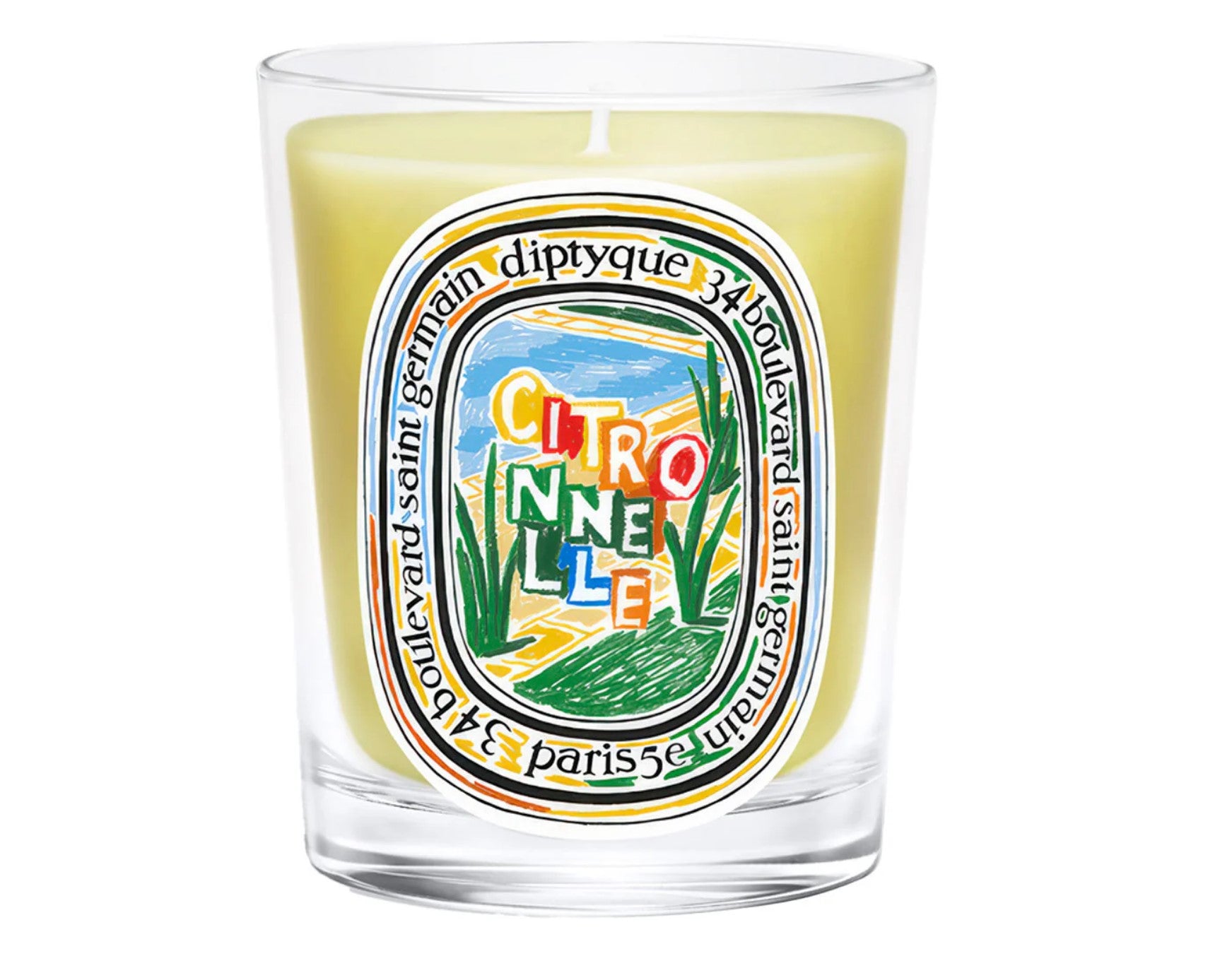 Diptyque Mini Candle 3-Piece Gift Set (Cypres, Figuier, and Citronnelle) 70g x 3/ Diptyque Citronnelle Scented Candle 190g