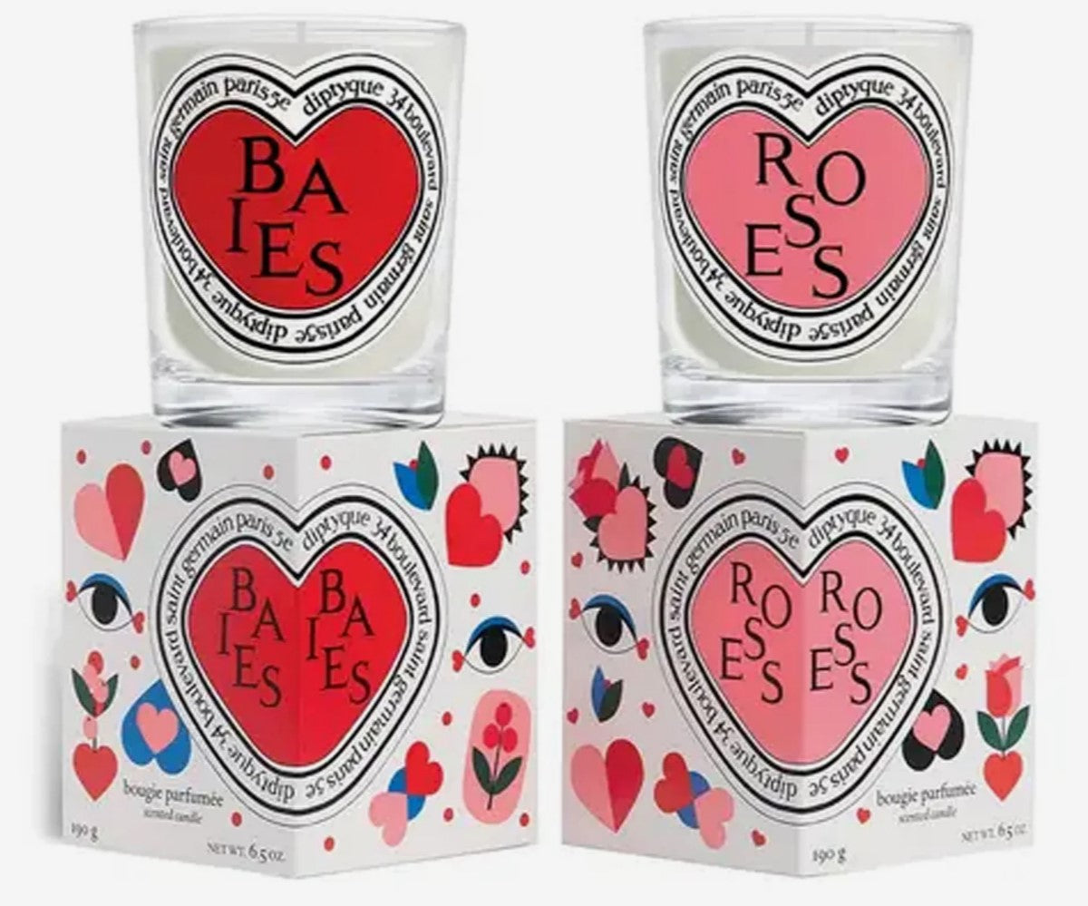 Diptyque Baies &amp; Roses 190g x 2 (Valentine’s Day Edition)