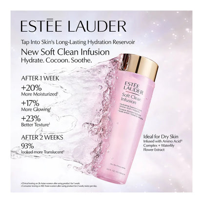 Estée Lauder Soft Clean Infusion Hydrating Essence Lotion with Amino Acid + Waterlily 400ml