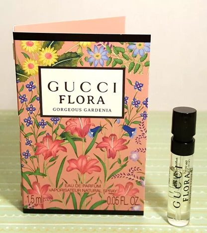 GUCCI Flora Gorgeous Gardenia Sample Vial Eau De Parfum, Bundle 10 x 1.5ml