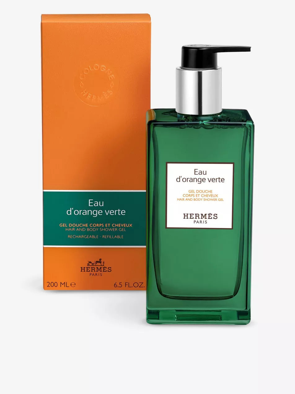HERMÈS Eau de citron noir / Eau d’orange verte/ Eau de rhubarbe ecarlate hair and body shower gel 200ml