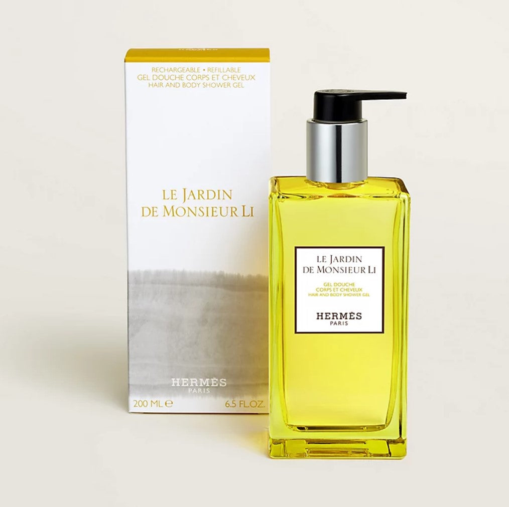 Hermes Le Jardin de Monsieur Li/ Un Jardin Sur le Nil Hair and body shower gel 200ml/  Hermes Un Jardin sur la Lagune Moisturizing body lotion 200ml