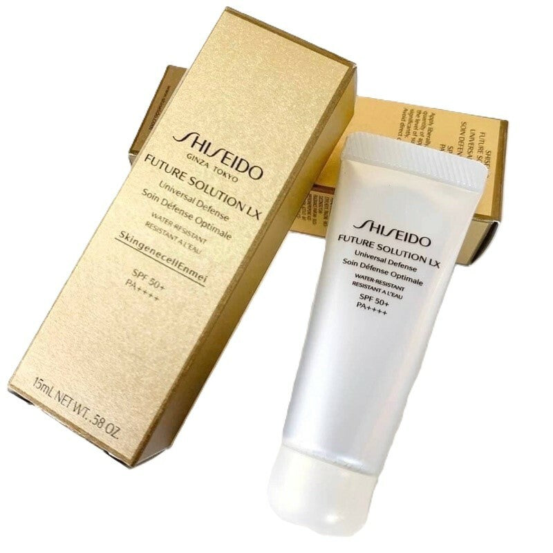 SHISEIDO FUTURE SOLUTION LX Universal Defense Water Resistant SkingenecellEnmei SPF 50+ 15ml