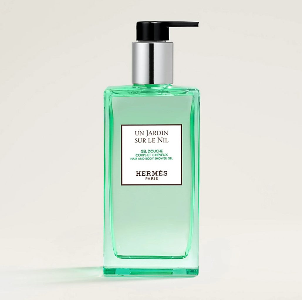 Hermes Le Jardin de Monsieur Li/ Un Jardin Sur le Nil Hair and body shower gel 200ml/  Hermes Un Jardin sur la Lagune Moisturizing body lotion 200ml